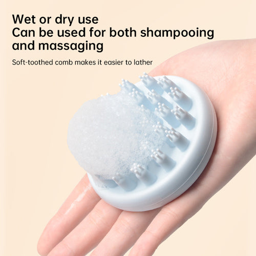 Baby Silicone Shampoo Scalp Massage Body Clean Scrub Feel Bath Brush