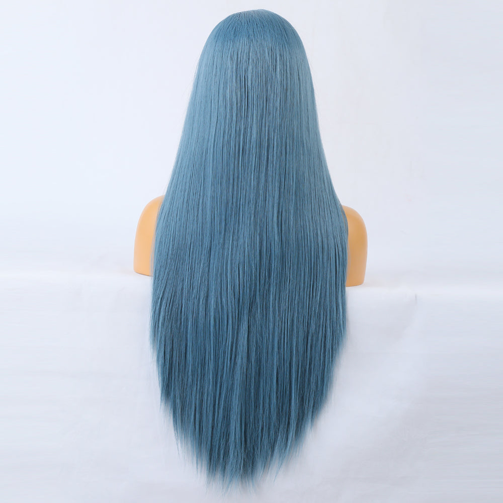Long Straight Synthetic Cosplay Wig – Middle Part | Heat Resistant